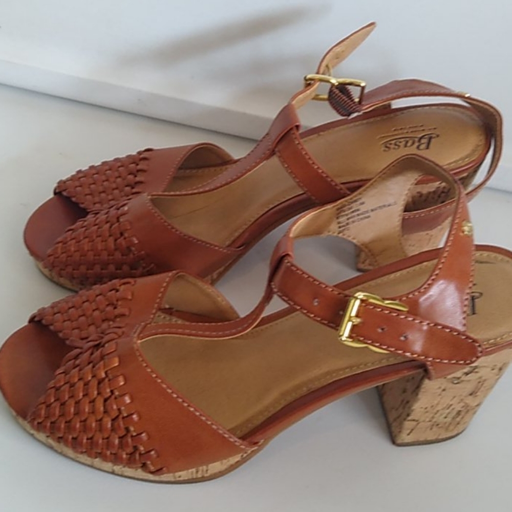 Bass Women's Slingback Sandals Lt.Brown 7.5M